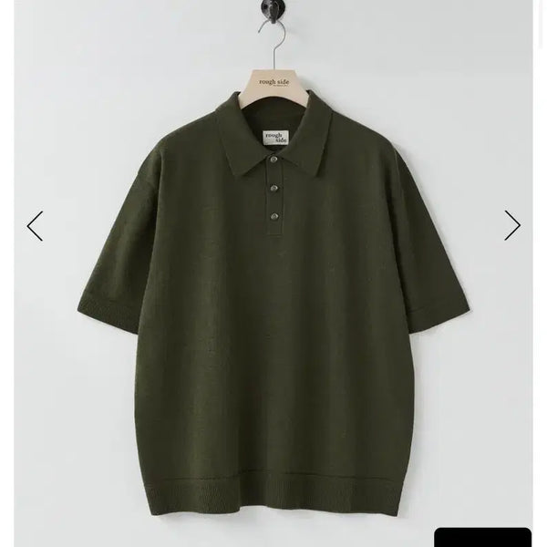 [BUNJANG] Roughside Craft Collar Knit (Forest, Size 2) / 러프사이드 크래프트 카라 니트 포레스트 2size 판매!