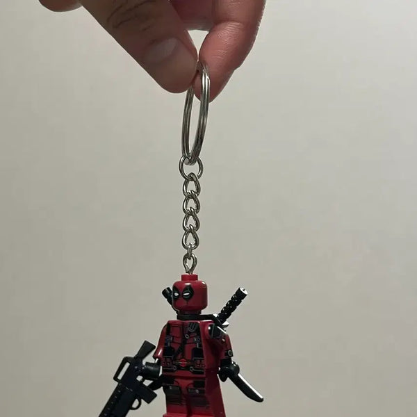 [BUNJANG] Marvel Deadpool LEGO Keychain New / [새상품] 마블 데드풀 레고 키링