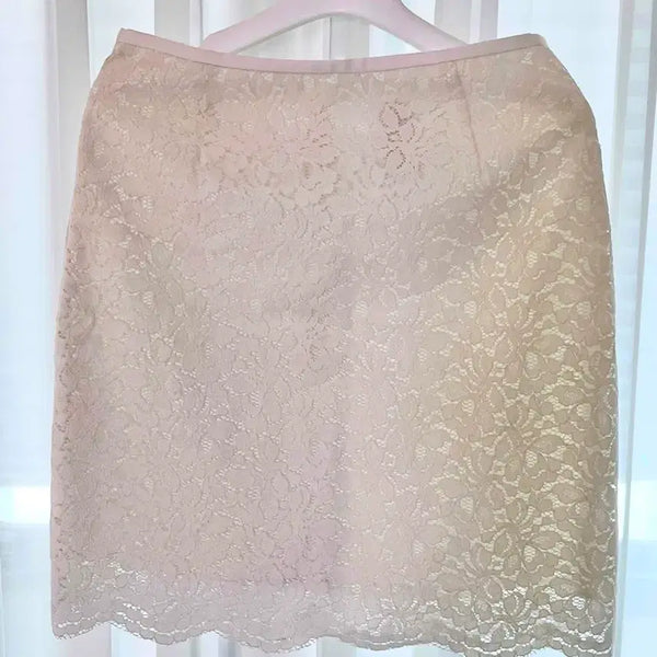 [BUNJANG] 8 Seconds Lace Skirt Ivory S / 에잇세컨즈 레이스 스커트 아이보리(화이트) S - 상태 좋아요!