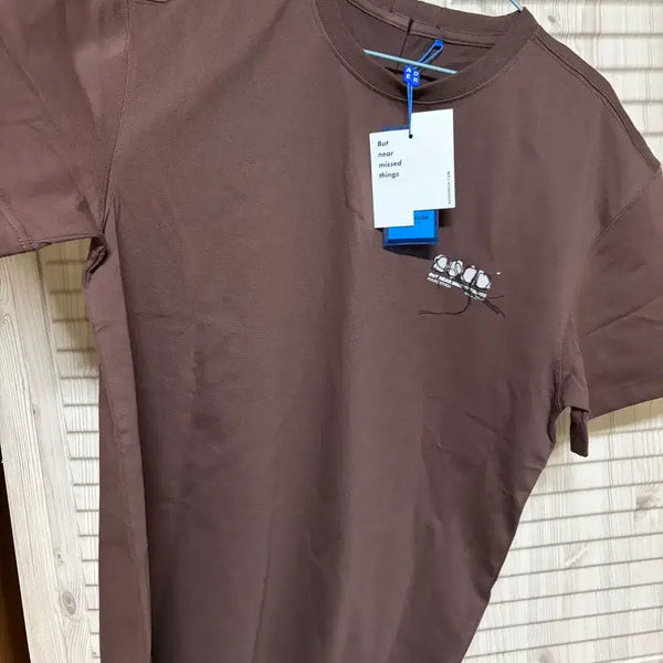 [BUNJANG] Ader Error Brown Short Sleeve T-Shirt / 아더에러 브라운 반팔 티셔츠