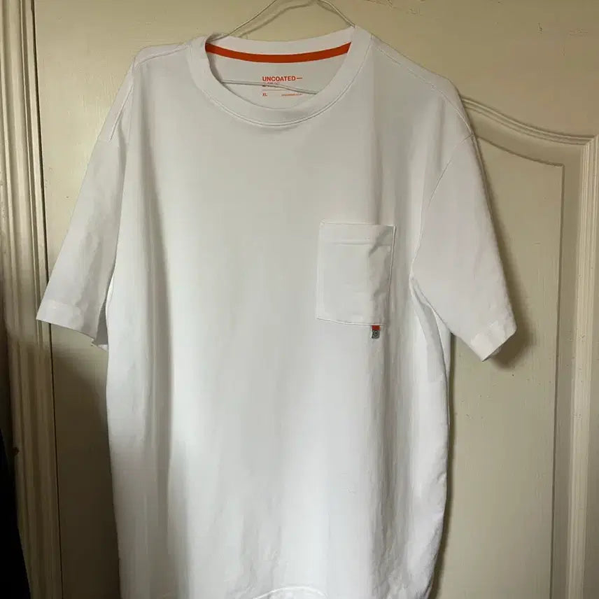 [BUNJANG] Uncoated Short Sleeve T-Shirt White / 언코티드 반팔 티셔츠 화이트