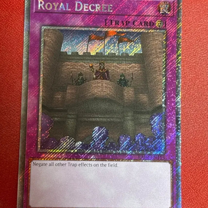 [BUNJANG] Yu-Gi-Oh! Royal Decree Platinum Secret Rare RA04-EN113 / 유희왕 왕궁의 포고령 플래티넘 시크릿레어 ra04-en113