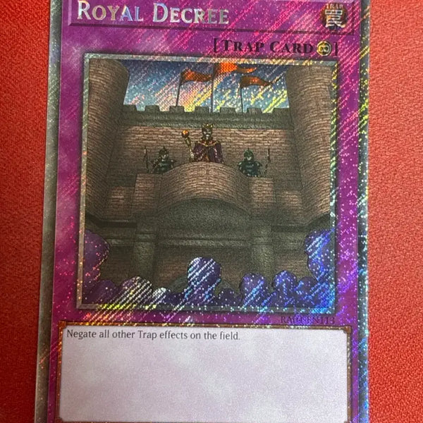 [BUNJANG] Yu-Gi-Oh! Royal Decree Platinum Secret Rare RA04-EN113 / 유희왕 왕궁의 포고령 플래티넘 시크릿레어 ra04-en113