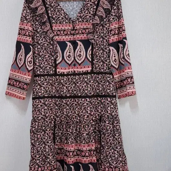 [BUNJANG] Paisley Pattern Maxi Dress / 맥시 원피스 페이즐리 패턴