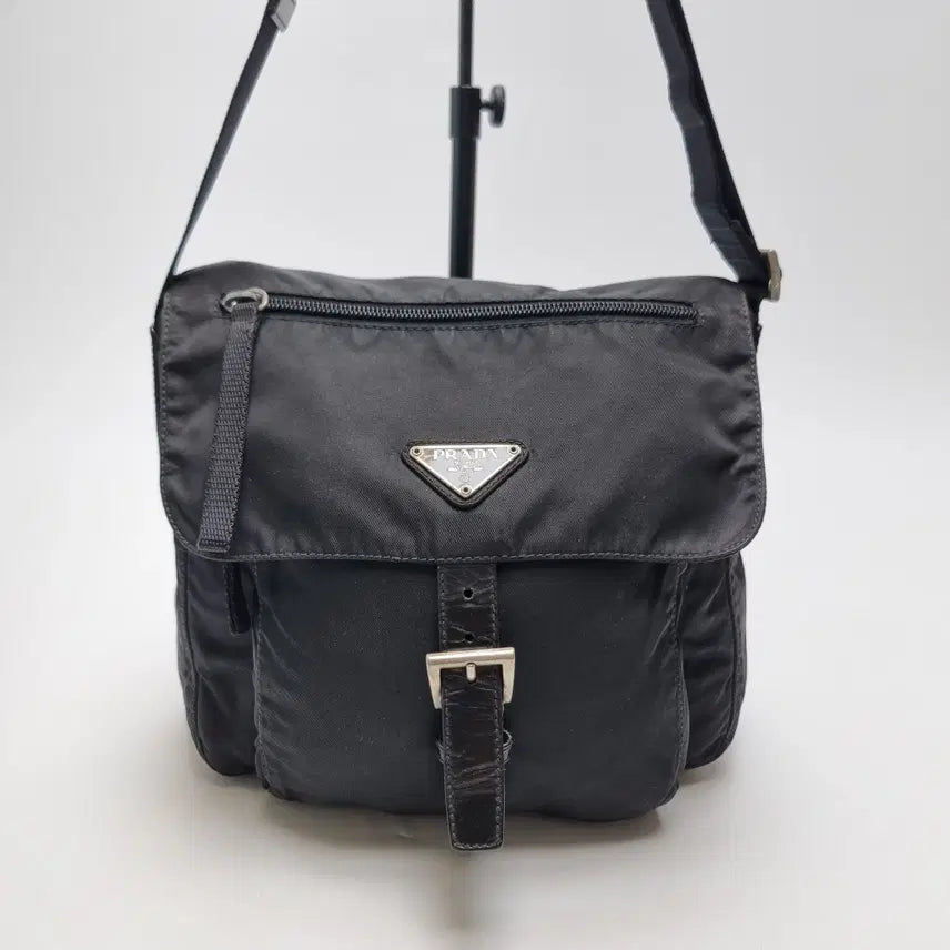 [BUNJANG] Prada Nylon Crossbody Bag Black / 프라다 나일론 크로스백 블랙 (컨디션 최우수)