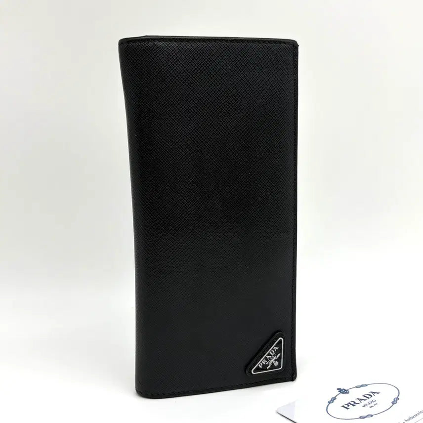 [BUNJANG] Prada Saffiano Bi-Fold Wallet Black / 프라다 사피아노 삼각로고 장지갑 블랙 (2MV836)