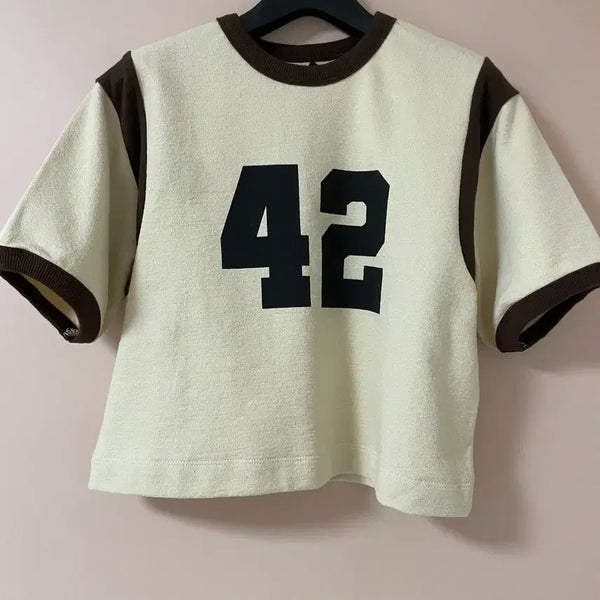 [BUNJANG] Maison Marais Short Sleeve T-Shirt Beige / (새상품) 메종마레 반팔티셔츠 36