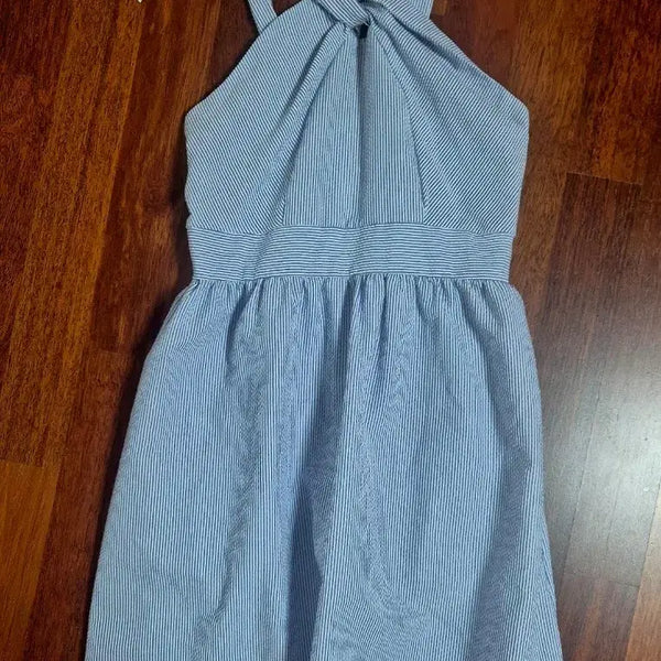 [BUNJANG] Striped Halterneck Sleeveless Dress / 스트라이프 민소매 원피스