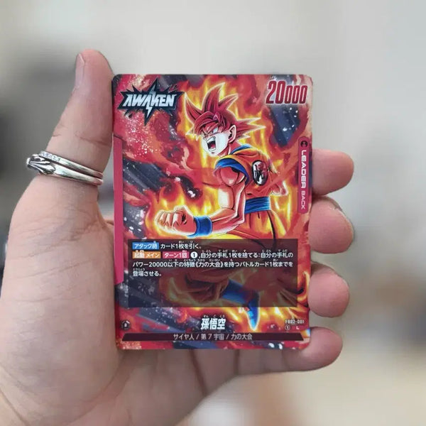 [BUNJANG] Dragon Ball Z Son Goku Leader Card FB02-001 Japanese Edition / 드래곤볼카드 손고쿠 L FB02-001