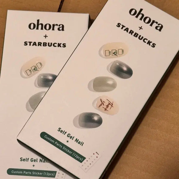 [BUNJANG] Starbucks x Ohora Collaboration Self Gel Nail Stickers / 일본 스타벅스 오호라 셀프 젤 네일 스티커