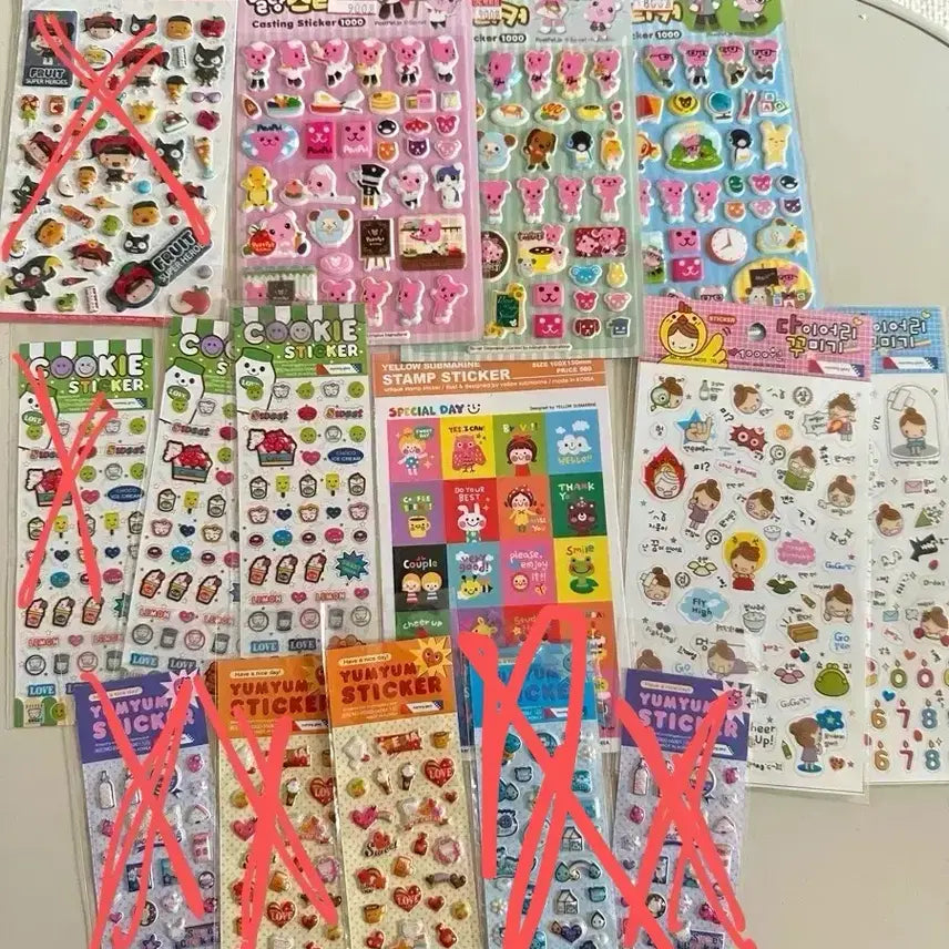 [BUNJANG] Vintage Stationery Deco Stickers / 고전문구 다꾸 스티커