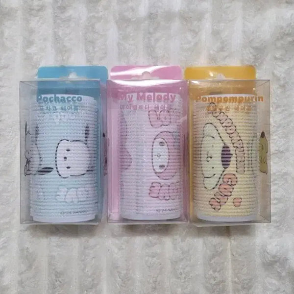 [BUNJANG] Sanrio Hair Roll 3-Piece Bundle Set / 산리오 헤어롤 3개일괄