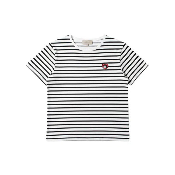 [BUNJANG] Celebshop Collaboration Striped Short-Sleeve T-Shirt (Women's Size 66) / 여성66/ 셀럽샵 콜라보 스트라이프 반팔티 29-11