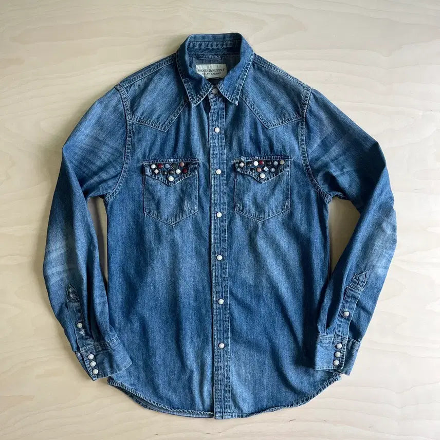 [BUNJANG] Denim & Supply Ralph Lauren Western Denim Shirt / 데님 앤 서플라이 웨스턴 셔츠