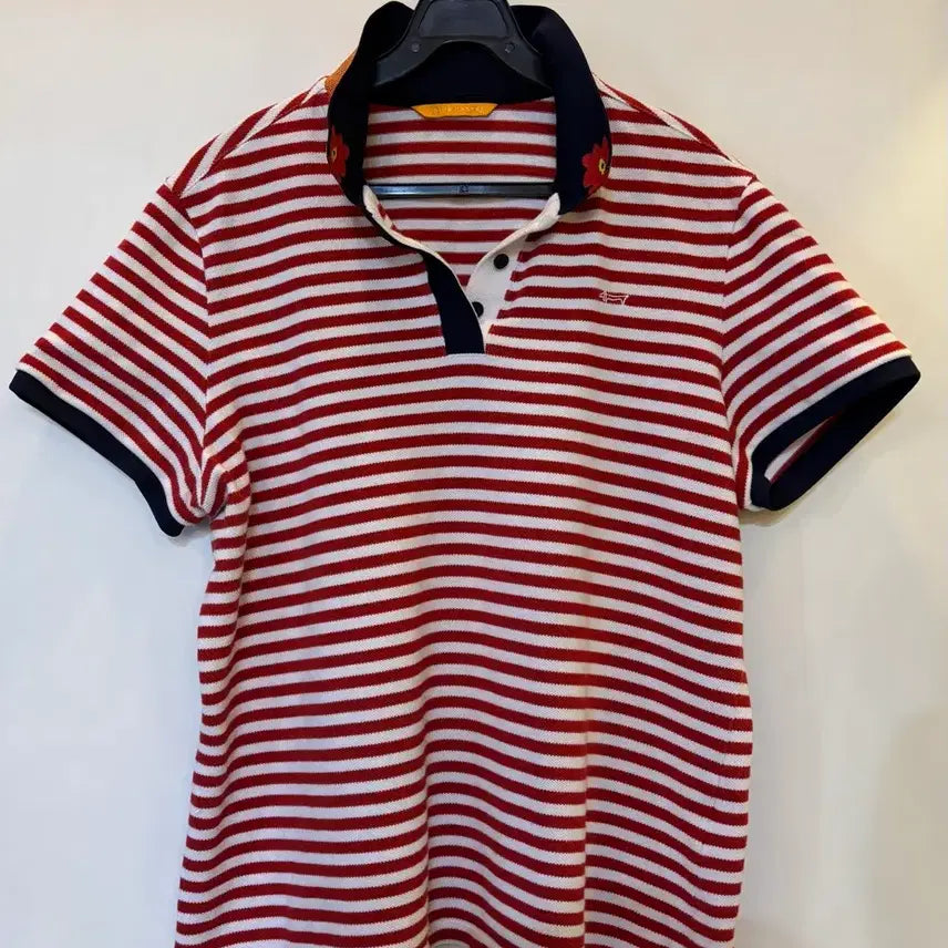 [BUNJANG] Louis Castel Striped Polo Shirt Size 110 / 루이까스텔 스트라이프 카라티 110