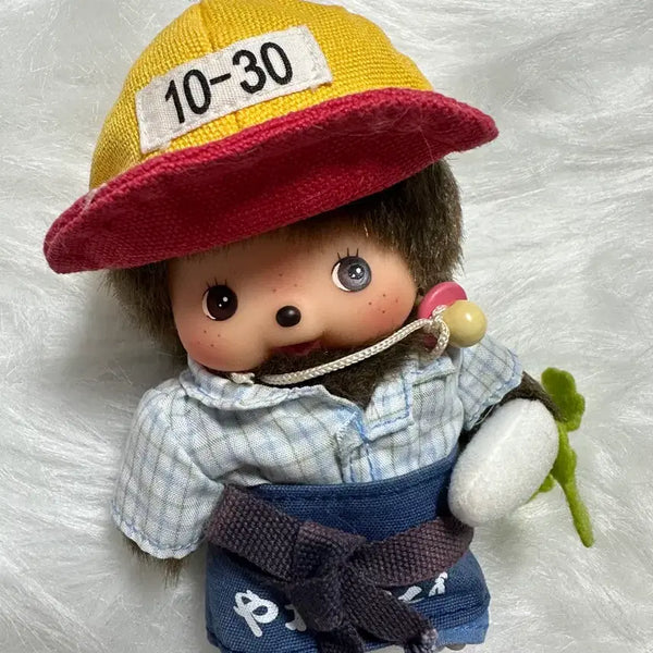 [BUNJANG] Vintage Monchhichi Bebichhichi Vegetable Musashi Doll / 고전 몬치치 베비치치 야채 무장사 인형