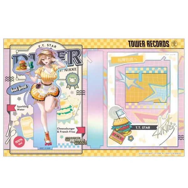 [BUNJANG] Goddess of Victory: Nikke Tower Records Cafe Aurora Acrylic Standee / 새상품)니케 타워레코드 까페 콜라보 Pop+Frame 오로라 아크릴