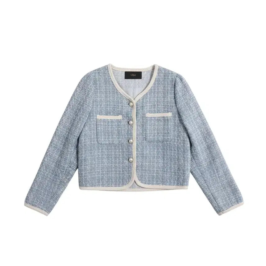 [BUNJANG] LeShop Checked Tweed Jacket / 여성F/ 르샵 체크 트위드자켓BL 29-24