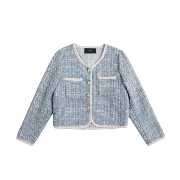 [BUNJANG] LeShop Checked Tweed Jacket / 여성F/ 르샵 체크 트위드자켓BL 29-24