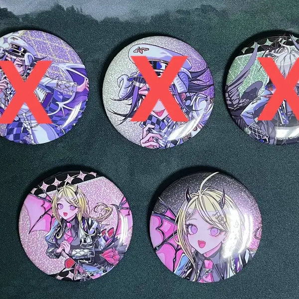 [BUNJANG] Danganronpa New Danganronpa V3 Akamatsu Kaede Can Badge Bundle Set / 단간론파 뉴단 아카마츠카에데 캔뱃지 2개 일괄