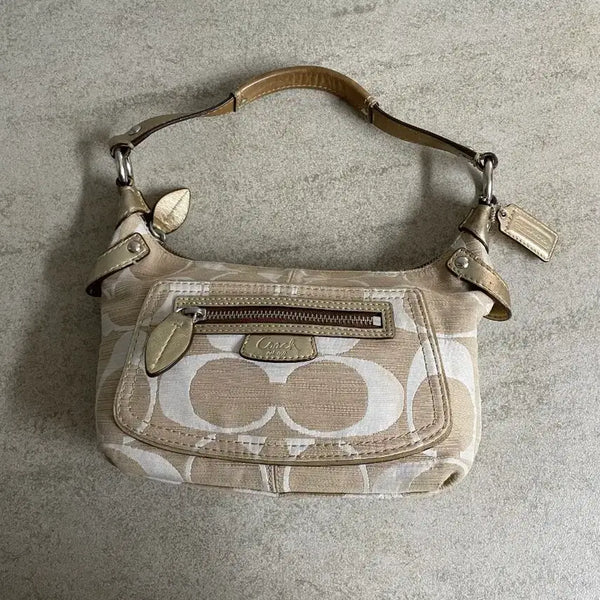 [BUNJANG] Coach Hobo Bag Beige Gold Tone / 매장가 70만원대 코치 호보백 베이지 금장