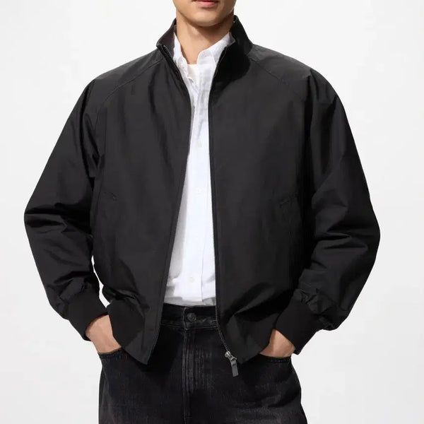 [BUNJANG] Uniqlo Harrington Jacket Black L / 유니클로 해링턴 재킷 블랙 L