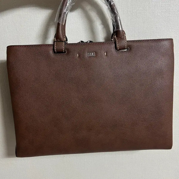 [BUNJANG] Daks Leather Tote Bag Briefcase Brown / 닥스 토트백 브라운 서류가방