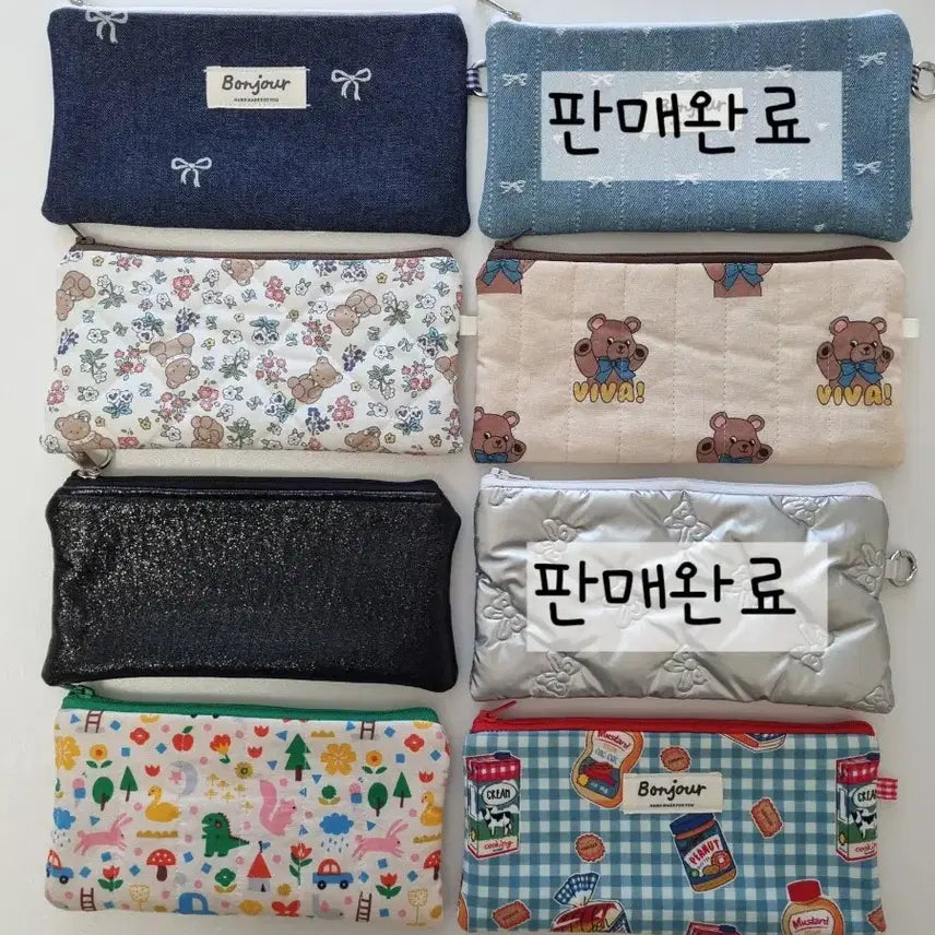 [BUNJANG] Handmade Kitty/Anpanman Cosmetic Pouch, Pencil Case, Multifunctional Wallet / 핸드메이드 키티/호빵맨 화장품 파우치,연필 케이스,필통,다용도 지갑