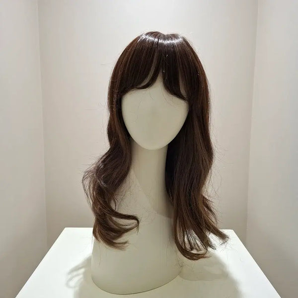 [BUNJANG] Medium Two-Tone S-Curl Full Wig / 미디움 투톤 S컬 통가발
