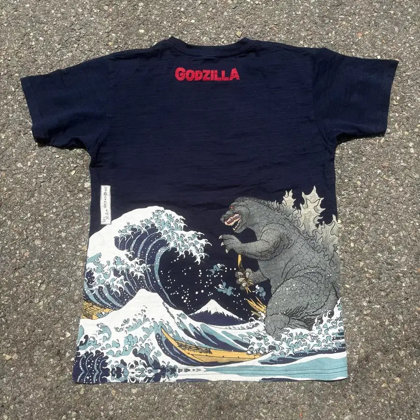 [BUNJANG] Godzilla Short Sleeve T-Shirt / 고질라 반팔 티셔츠 m 국내유일