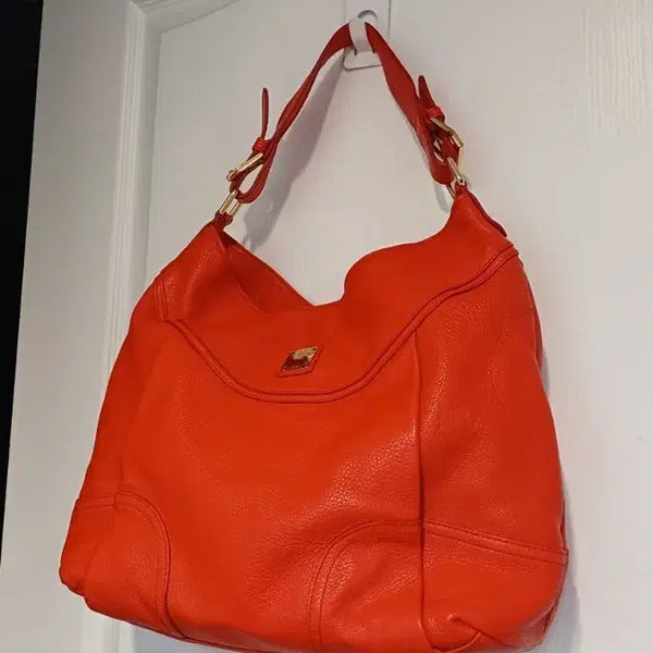 [BUNJANG] MCM Shoulder Bag Orange 33cm / 엠시엠 (새)가방 33 28 12