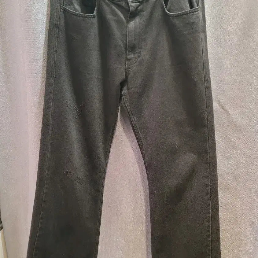 [BUNJANG] Wooyoungmi Black Washed Denim Pants / 우영미 블랙 워싱 데님 팬츠(50)