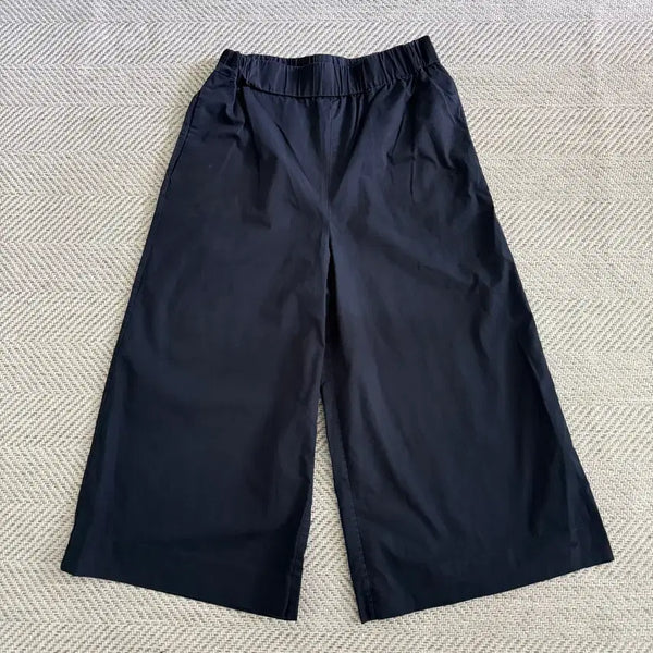 [BUNJANG] COS Navy Wide Crop Pants / 코스 네이비 와이드 크랍 팬츠