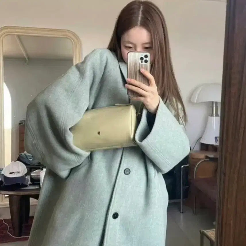 [BUNJANG] Women's Light Gray Coat / 여성 코트 라이트 그레이