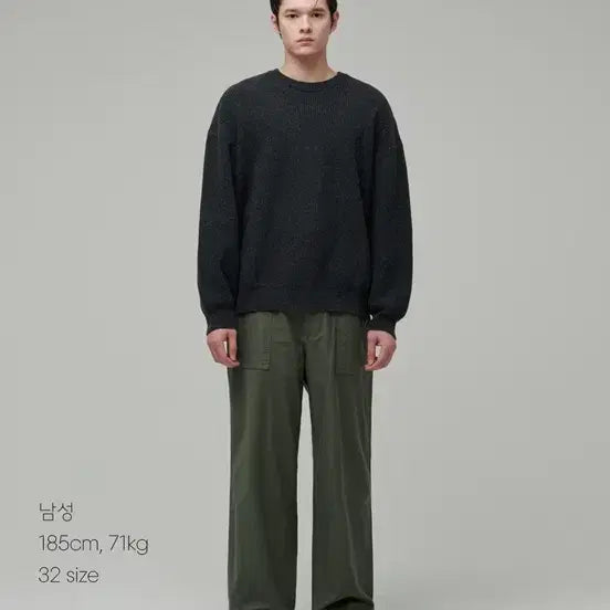 [BUNJANG] Unstandard Replica Wide Fatigue Pants Sage Green (Size 29) / 무탠다드 와이드 레플리카 퍼티그 팬츠 29사이즈 새제품