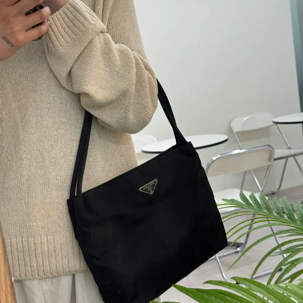 [BUNJANG] Prada Pocono Nylon Mini Tote Bag Shoulder Bag / 프라다 포코노 삼각 로고 나일론 미니 토트백 숄더백
