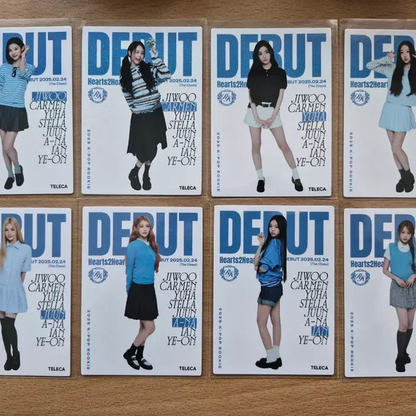 [BUNJANG] TERECA KPOP Rookie Heart's to Heart Magazine Photocard Set (8 pcs) / 2025 테레카 KPOP 루키 하츠투하츠 매거진 포토카드 8장세트 판매