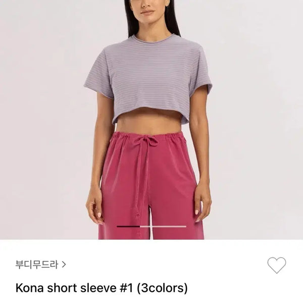 [BUNJANG] BoodiMudra Kona Short Sleeve Lavender Multi M / 부디무드라 코나 숏슬리브 라벤더멀티 M