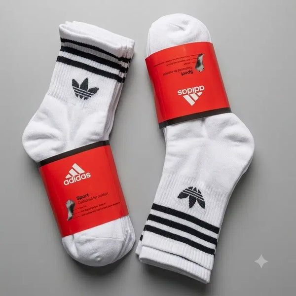 [BUNJANG] Adidas 20-Pair Mid-Calf Socks White / 20켤레 아디다스 양말 화이트 중목  무료배송