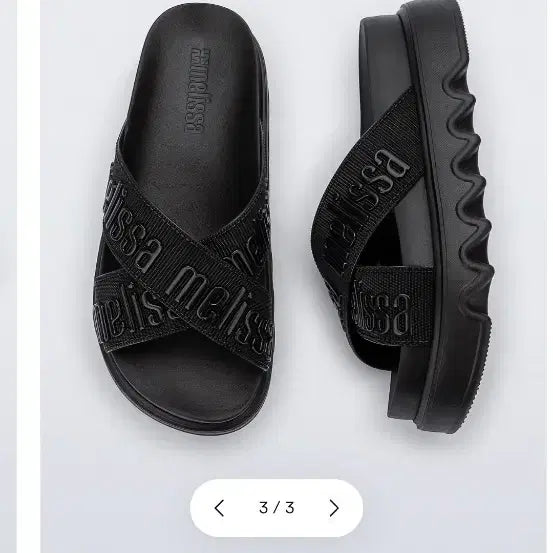 [BUNJANG] Melissa Cross M Rubber Platform Sandals Black / 멜리사 크로스 M 러버 플랫폼 샌들 블랙