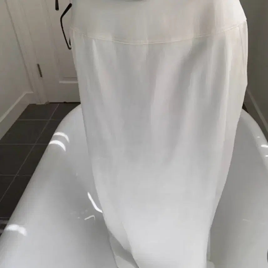 [BUNJANG] Lonslan Tencel Long Skirt White M / Lonslan 론슬란 텐셀 롱 스커트 화이트 M