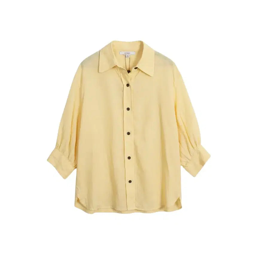 [BUNJANG] SJ Wani Linen Shirt YE / 여성100/ 텍새 SJ와니 린넨 셔츠YE 29-42
