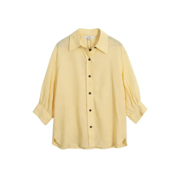 [BUNJANG] SJ Wani Linen Shirt YE / 여성100/ 텍새 SJ와니 린넨 셔츠YE 29-42