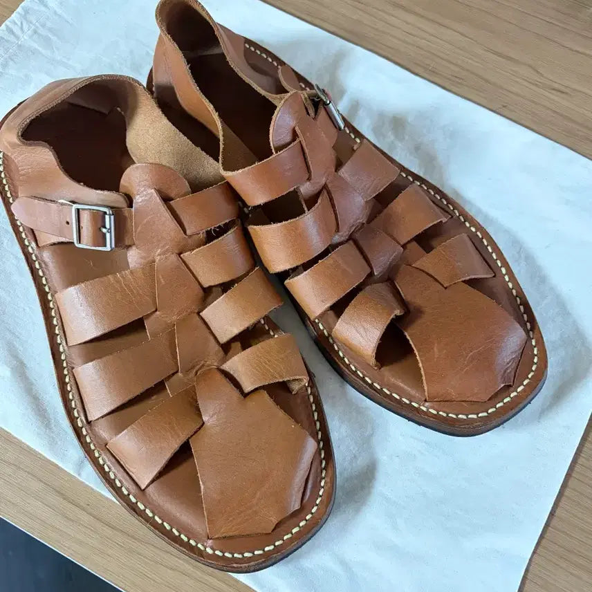[BUNJANG] Pigbell Gurkha Leather Sandals / 피그벨 구르카 샌들 8.5