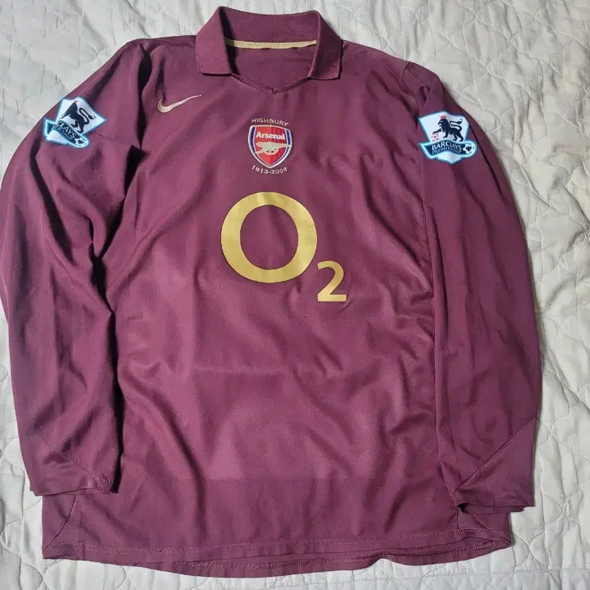 [BUNJANG] Nike Arsenal Henry Long Sleeve Highbury Jersey 2005-2006 Full Option / 나이키 아스날 O2 05-06 하이버리 긴팔 앙리 풀옵