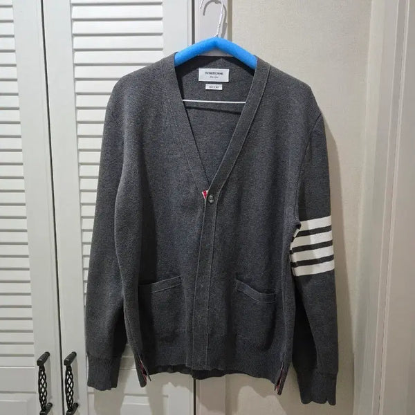 [BUNJANG] Thom Browne Milano Stitch Diagonal Stripe Cardigan Size 4 / 톰브라운 밀라노스티치 사선완장 가디건 4사이즈