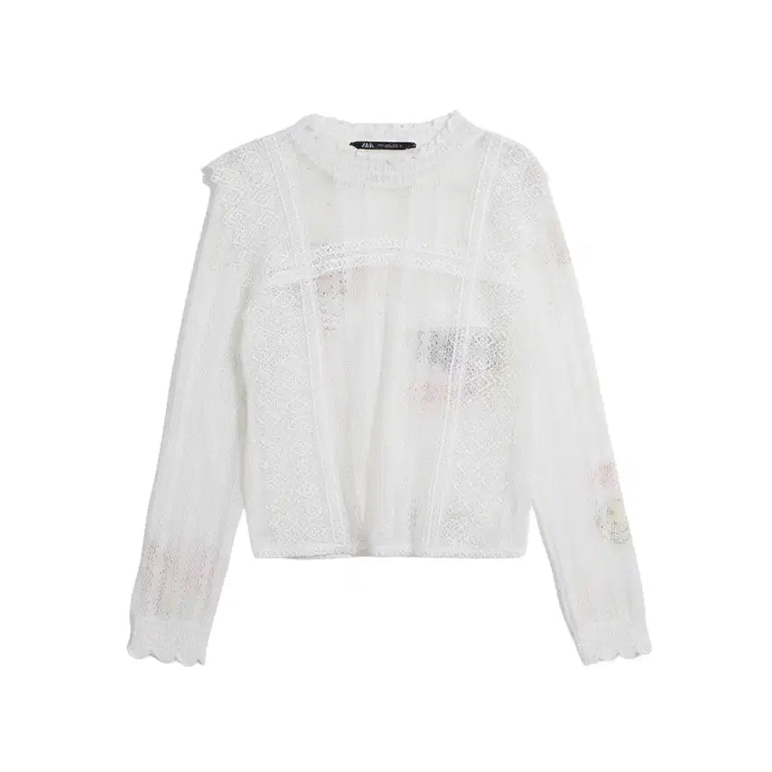 [BUNJANG] Zara Women's Lace Blouse / 여성S/ 자라 레이스 블라우스WT 29-47