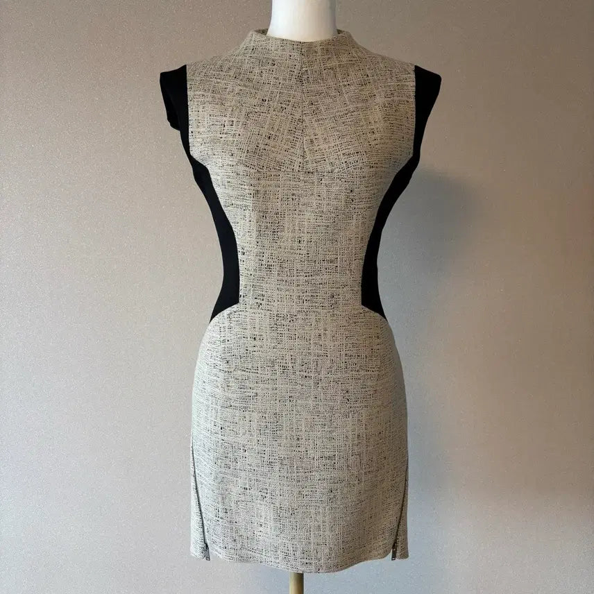 [BUNJANG] Time Color Block One-Piece Dress Size 55 / [정품] Time 컬러블럭 원피스 55사이즈