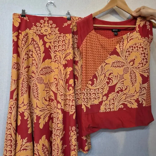 [BUNJANG] DKNY Pattern Skirt Set / DKNY 패턴 스커트 세트