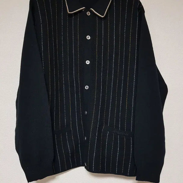 [BUNJANG] Supreme Herringbone Cardigan Black 25SS / 슈프림 헤링본 가디건 블랙 25SS